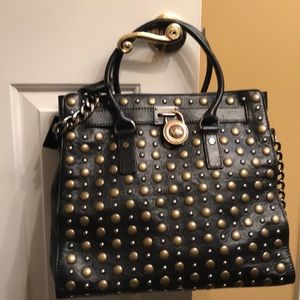 Michael Kors Hamilton Studded Leather Tote